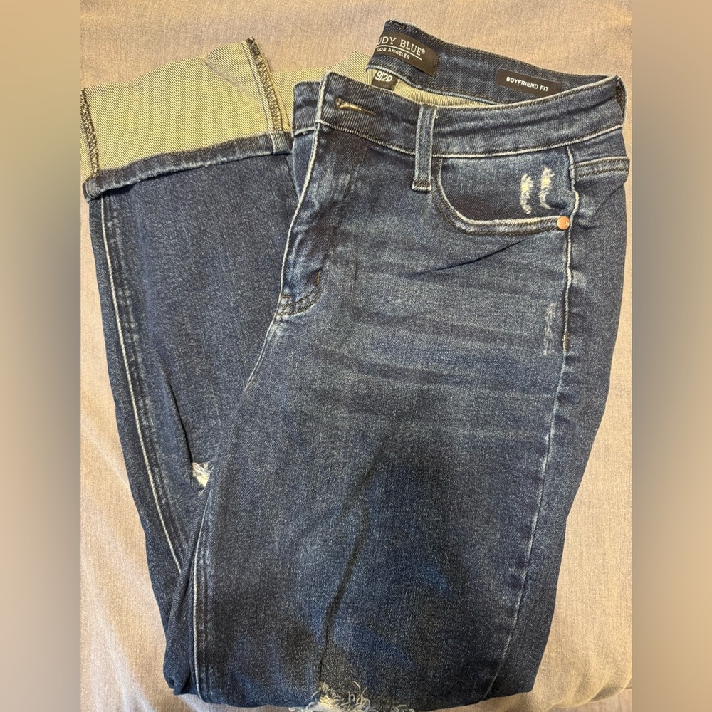 Judy Blue Dark Wash Boyfriend Jeans